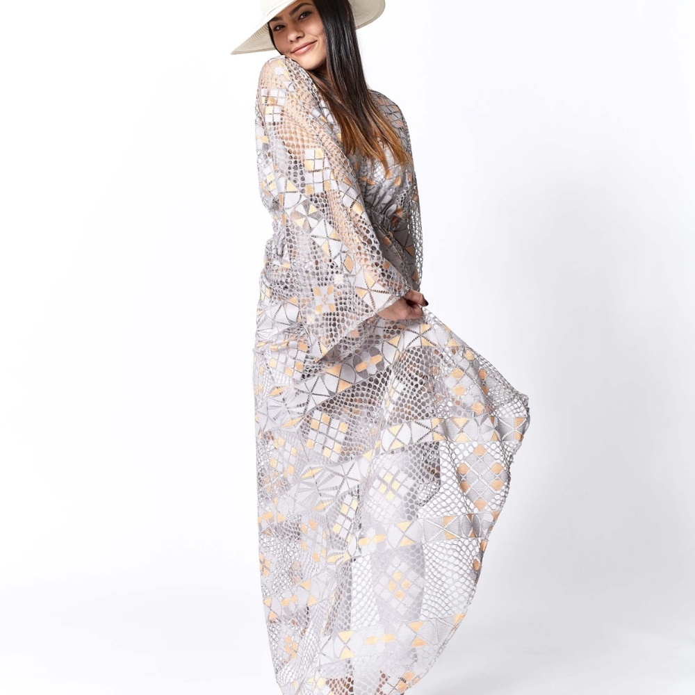 Antique Lace Long Kaftan